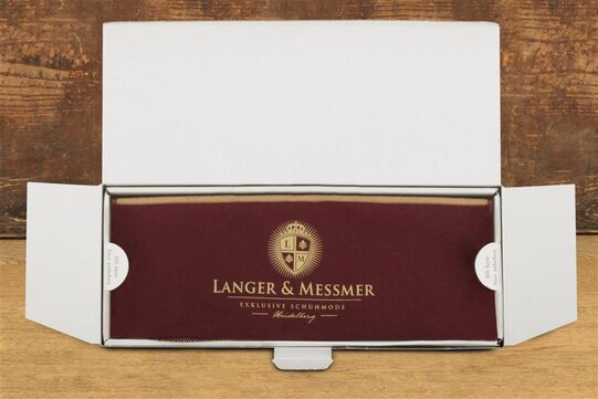 Langer & Messmer 17-teiliges Schuhpflegeset inkl. Pflegecremes und hochwertigen Rosshaarbrsten