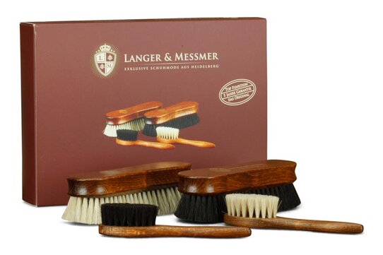 Langer & Messmer 4er-Set Premium Schuhbrsten