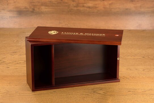 Langer & Messmer Shoe valet box Mannheim made of wood (without contents) brown