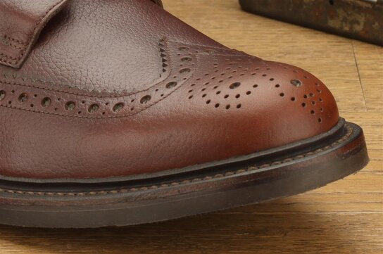 Loake Bedale Bordeaux Size UK 10 Goodyear Welted Rubber Soles