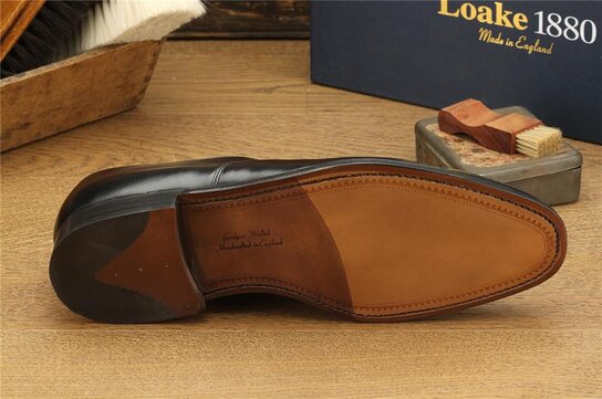Loake Aldwych Black Size UK 7.5 Goodyear Welted