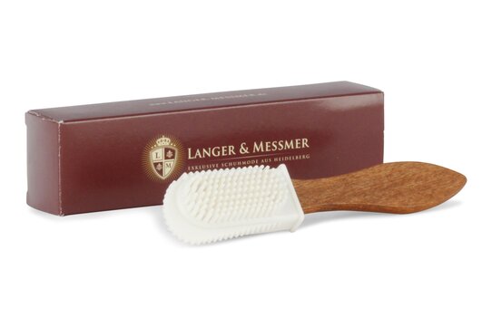 Langer & Messmer Suede Leather Cleaning Brush with Rubber Head