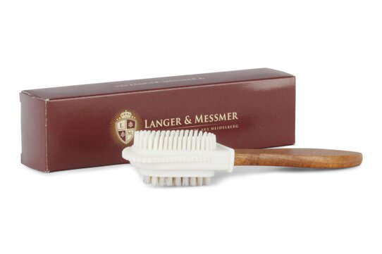 Langer & Messmer Suede Leather Cleaning Brush with Rubber Head