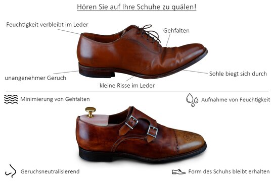 Langer & Messmer Schuhspanner aus Zedernholz - EU 46/47 - UK 11/12