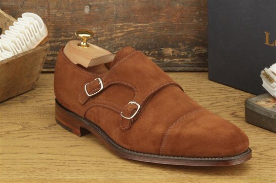 Loake Cannon Brown Suede Size UK 10.5 Goodyear Welted