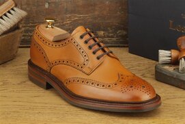 Loake Chester Tan Size UK 8.5 Goodyear Welted Rubber Soles