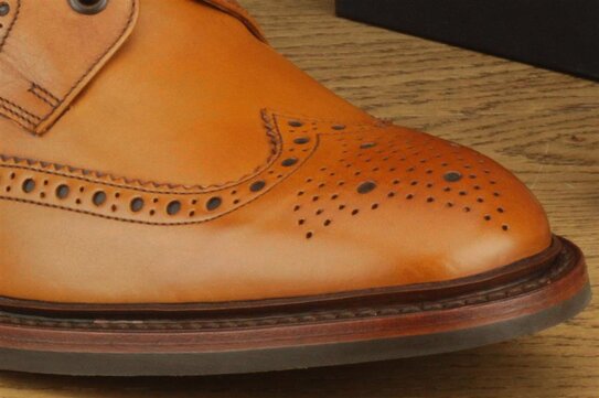 Loake Burford Tan Goodyear Welted Rubber Soles