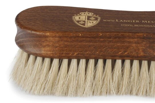 Langer & Messmer Premium Horsehair Polishing and Cleaning Brush