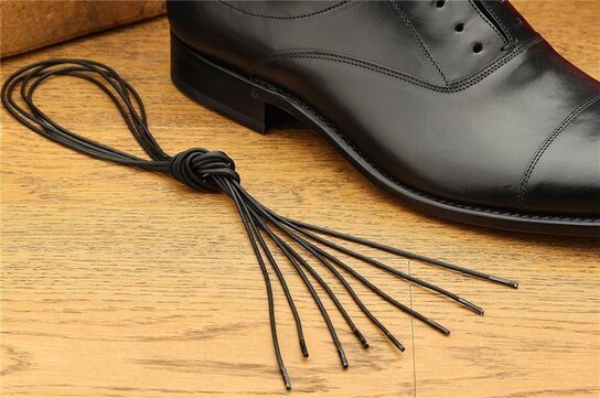 Langer & Messmer 2 Pairs Waxed Cotton Shoelaces Round 75 cm