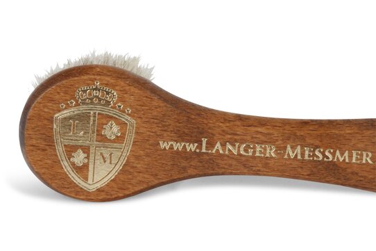 Langer & Messmer Leather Cream Light Horsehair Applicator Brush