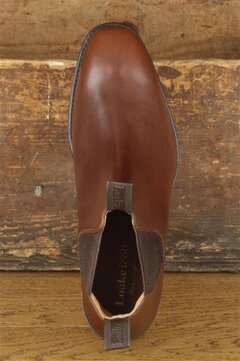 Loake Chatsworth Brown Size UK 9.5 Goodyear Welted Rubber Soles
