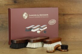 Langer & Messmer Set of 5 Horse and Goathair Shoe Brushes