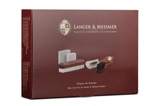 Langer & Messmer Set of 5 Suede Leather Brushes