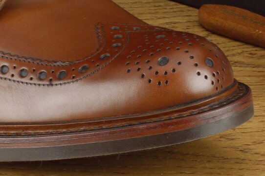 Loake Bedale Brown Size UK 9.5 Goodyear Welted Rubber Soles