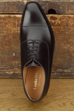 Loake Laxford Black UK Size 6 Goodyear Welted