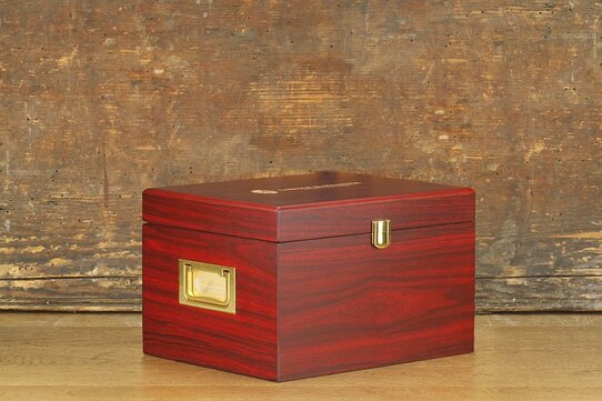 Shoe valet box Munich made of wood (without contents) mahagoni