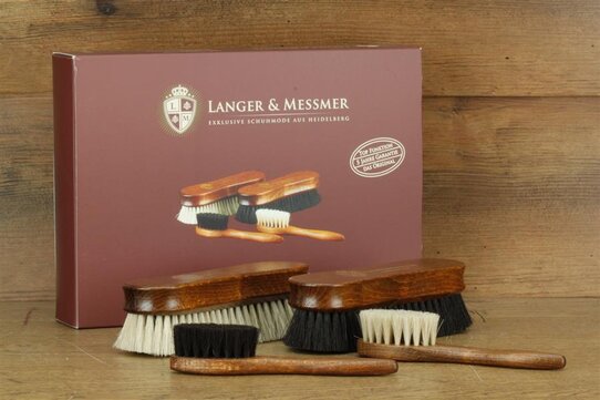 Langer & Messmer 4er-Set Premium Schuhbürsten