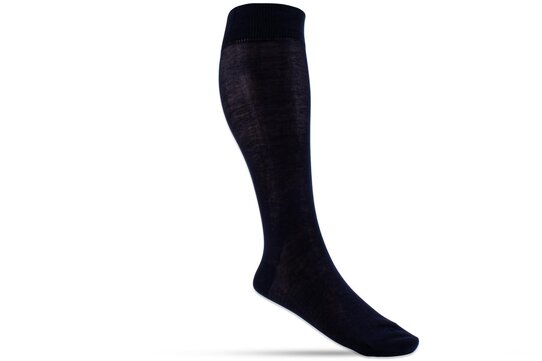 Langer & Messmer Knee-Length Socks Filoscozia Dark Blue UK Size 9.5-10.5