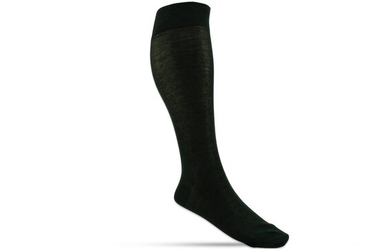 Langer & Messmer Knee-Length Socks Filoscozia Dark Green UK Size 7.5-8