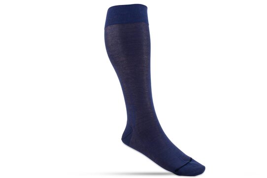 Langer & Messmer Knee-Length Socks Filoscozia Jeans UK Size 9.5-10.5