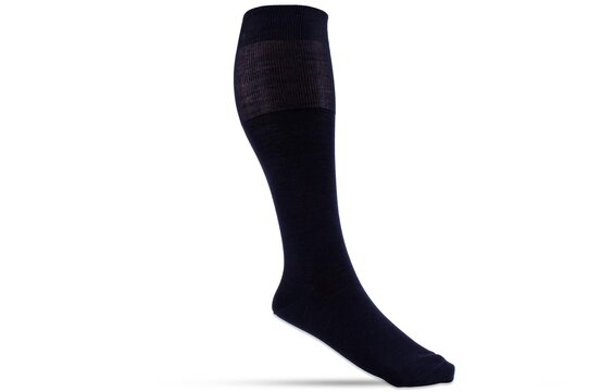 Langer & Messmer Mens Cotton Knee-Length Socks Dark Blue
