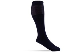 Langer & Messmer Mens cotton Knee-Length Socks Dark Blue...