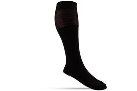 Langer & Messmer Mens Cotton Knee-Length Socks Black