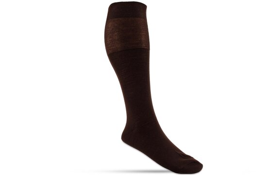 Langer & Messmer Mens Cotton Knee-Length Socks Coffee UK Size 7.5-8