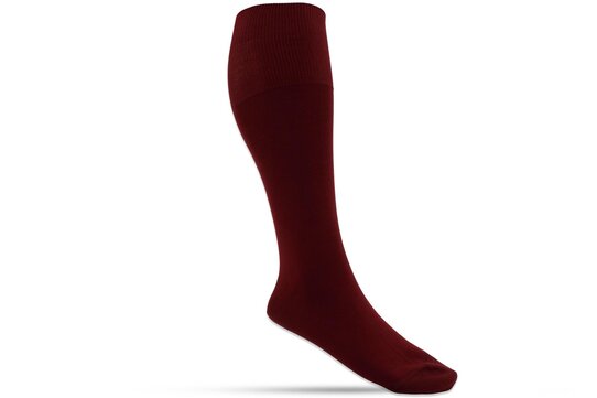 Langer & Messmer Mens Merino Knee-Length Socks Bordeaux UK Size 7.5-8