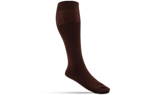 Langer & Messmer Mens Merino Knee-Length Socks Coffee UK Size 7.5-8