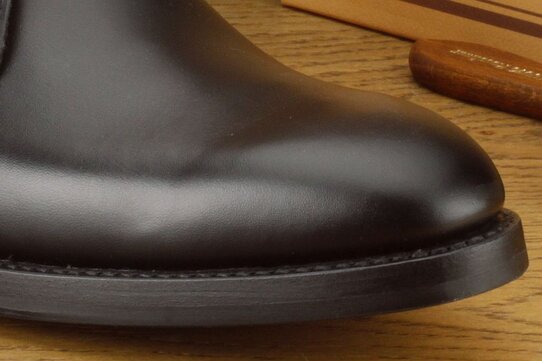Barker Orkney Black Goodyear Welted Rubber Soles