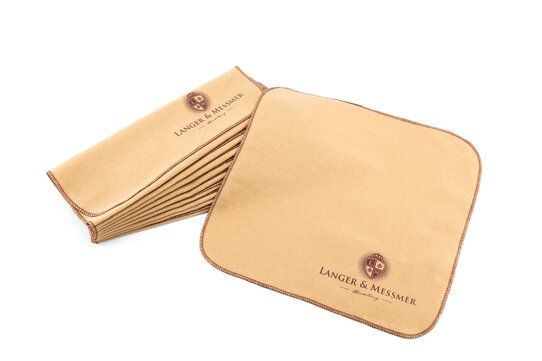 Langer & Messmer Set of 10 Cotton Polishing and Application Cloths beige