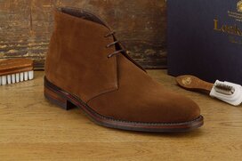 Loake Pimlico Brown Suede Size UK 10 Goodyear Welted...