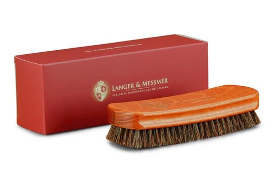 Langer & Messmer Dust & Cleaning Brush 17mm Brown/Grey Horsehair