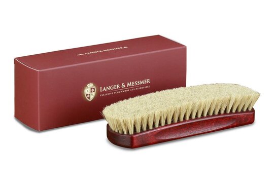 Langer & Messmer Exclusive Light Horsehair Polishing Brush Bordeaux