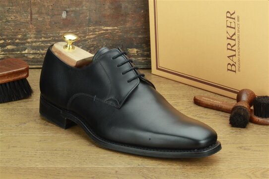 Barker Lyle Black Goodyear Welted Rubber Soles
