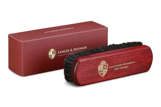 Langer & Messmer Exclusive Dark Goathair Polishing Brush Bordeaux