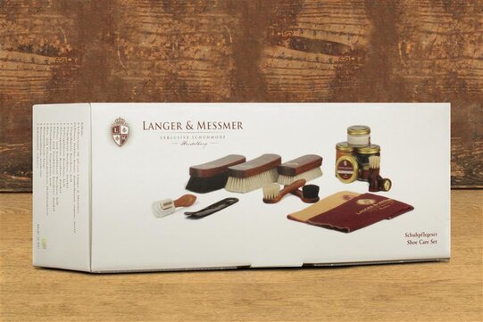 Langer & Messmer Wooden Valet Box Munich (With Contents) Brown