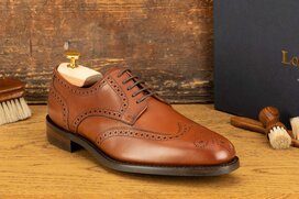 Loake Wembley Mahogany Goodyear Welted Rubber Soles