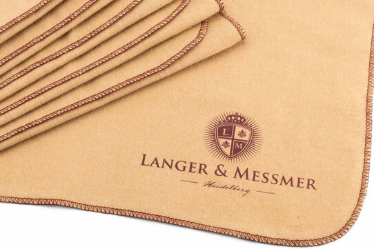 Langer & Messmer Baumwolltuch im 6er-Set beige