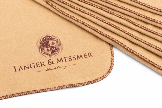 Langer & Messmer Set of 6 Cotton Polishing and Application Clothest beige