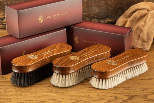 Langer & Messmer 3-piece Premium Shoe Brush Set