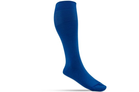 Langer & Messmer Mens Cotton Knee-Length Socks Mid-Night Blue UK Size 7.5-8