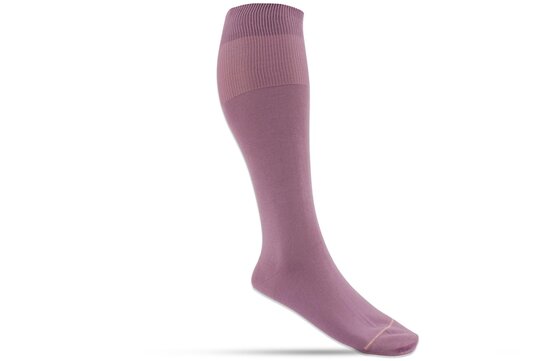 Langer & Messmer Mens Cotton Knee-Length Socks Lilac UK Size 10.5-11