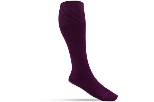 Langer & Messmer Mens Cotton Knee-Length Socks Violet UK Size 10.5-11