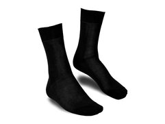 Langer & Messmer Calf-Length Socks Filoscozia Black UK...