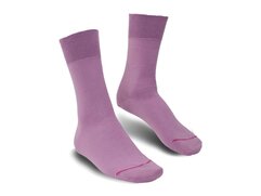 Langer & Messmer Mens Cotton Calf-Length Socks Lilac UK...