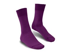 Langer & Messmer Mens Cotton Calf-Length Socks Purple UK...