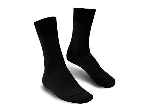 Langer & Messmer Mens Cotton Calf-Length Socks Black UK Size 8-9