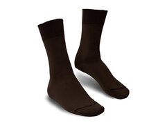 Langer & Messmer Mens Cotton Calf-Length Socks Coffee UK...